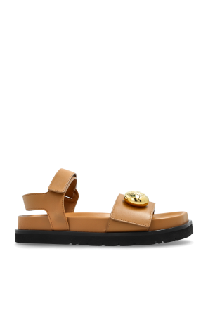 サンダル・ミュール LOEWE PEBBLE SANDALS LOEWE Pebble embellished leather slides | NET-A-PORTER